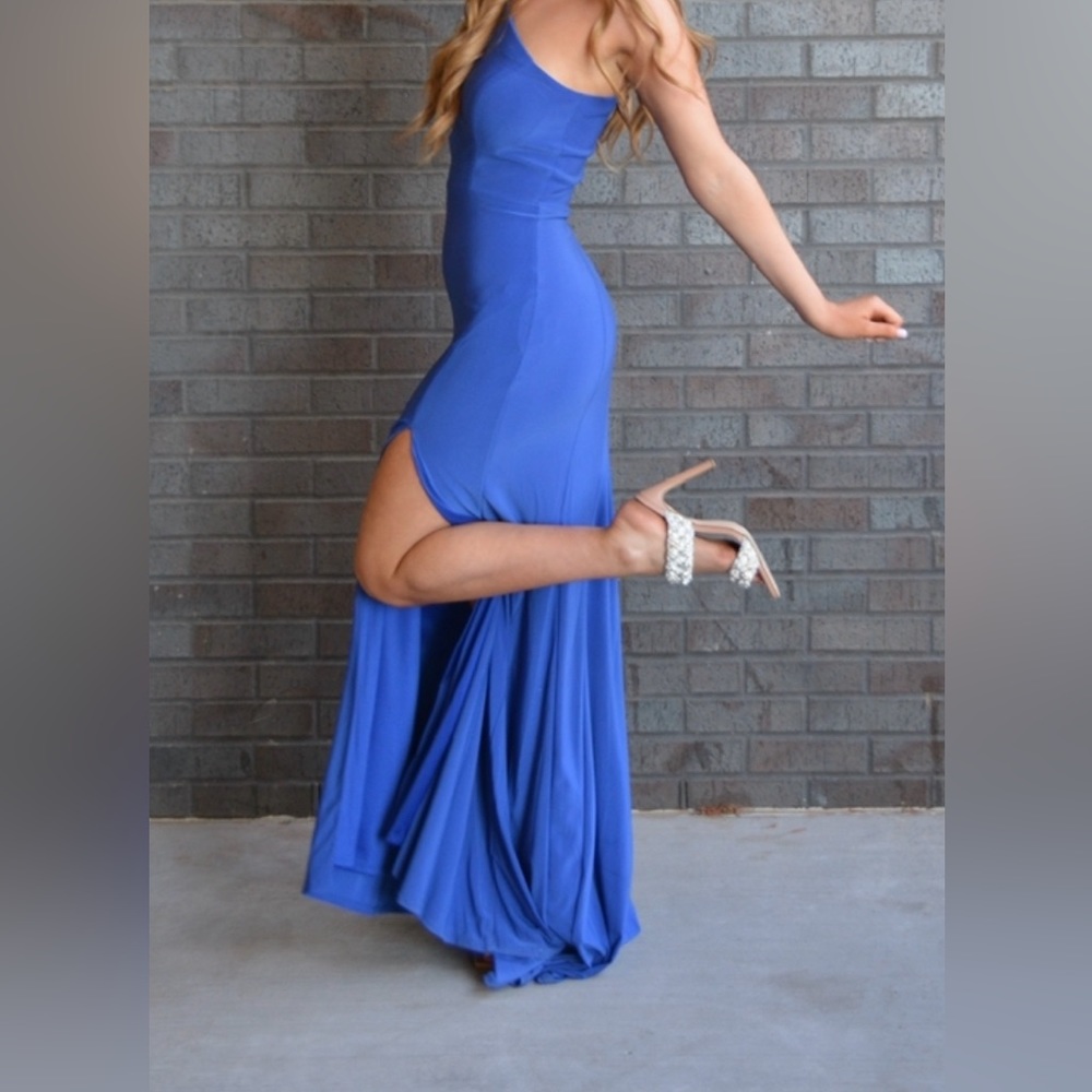 Worn once blue long prom / formal dress